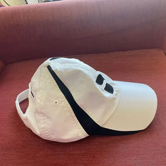 Nike D Dad Men's White Athletic Baseball Cap Embroidered Adjustable Golf Hat - Picture 3 of 9